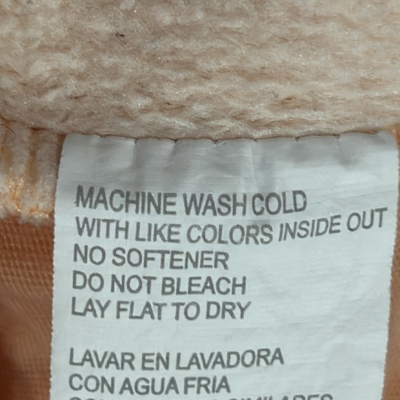 Fabletics Eco Go-To Pocket Hoodie Peach Size 1X - Picture 7 of 8